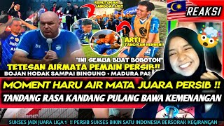 Banjir Air Mata Haru & Bahagia di Bangkalan ❗❗ Moment Haru & Gembira Pemain Persib Juara Liga 1🇮🇩🔵🏆