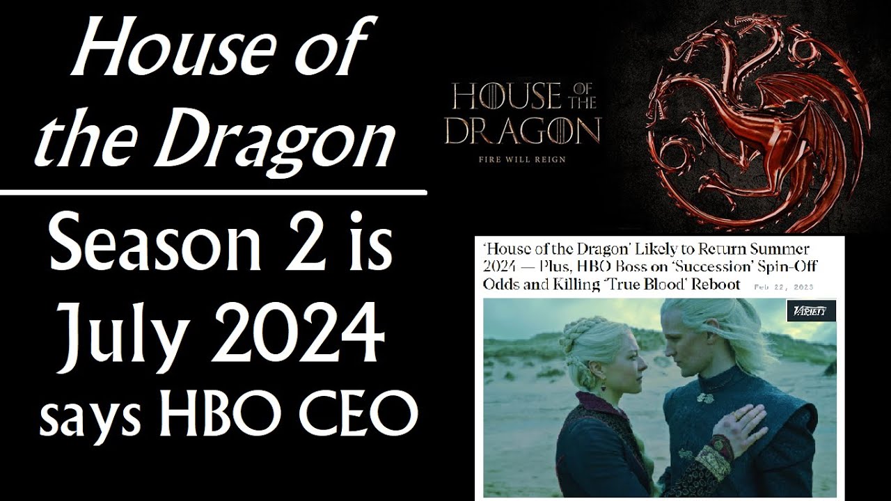 House of the Dragon  HBO chief says House of the Dragon to return with Season  2 in 2024 early summer - Telegraph India