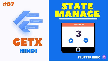 Flutter Getx : State management with Obs  Part : 07 | Flutter hero | Getx Flutter