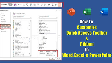 Personalizing Quick Access Toolbar and Microsoft Office Ribbon - Lesson 3