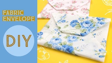 DIY Fabric Envelope - NO SEW! EASY CRAFT