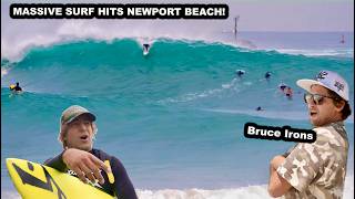 MASSIVE SURF HITS NEWPORT BEACH (HISTORIC DAY)