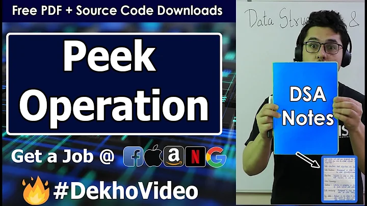 Peek Operation in Stack Using Arrays (With C Code ...