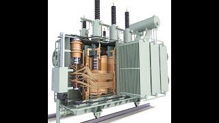 What does the inside of a power transformer look like?
