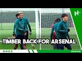 Martinelli MISSING as Timber and Tomiyasu RETURN to Arsenal training! image