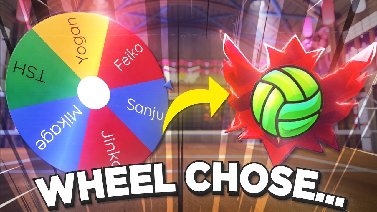 VOLLEYBALL LEGENDS RANKED BUT A WHEEL CHOOSES MY STYLE AND ABILITY I HIT PRO WITH
