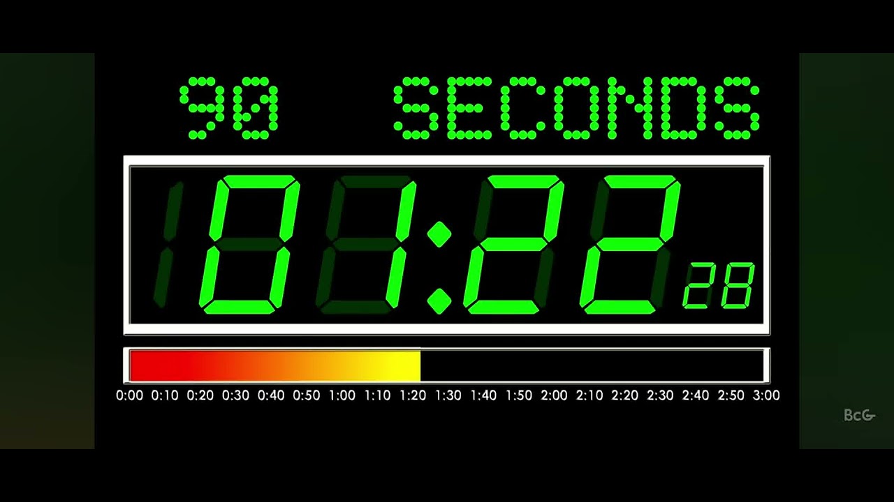 Clock 3:00 minutes reverse