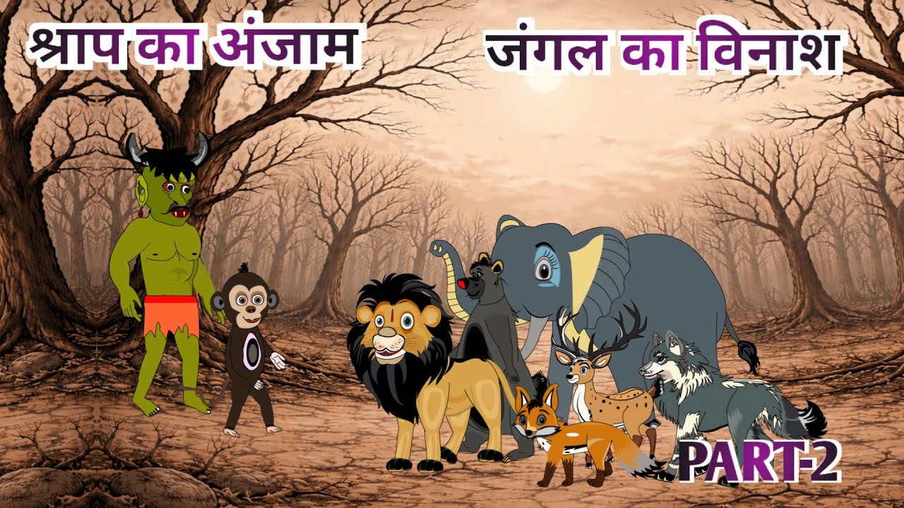 श्राप का अंजाम जंगल का विनाश पार्ट -2 | hindi cartoon video | cartoon story |