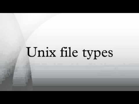 Unix file types - YouTube