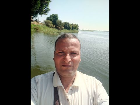 نهر النيل من بني سويف مصر