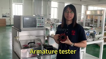 Brushless motor stator testing machine #automaticmachine #machine