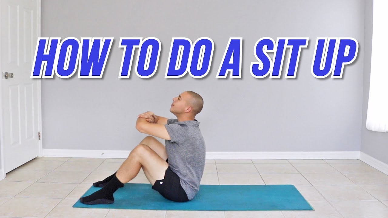 HOW TO DO A SIT UP / SIT UPS FOR BEGINNERS - YouTube