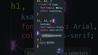 CSS Grouping Selectors Explained in 30 Seconds | Write Cleaner CSS | CSS Tutorial for Beginners