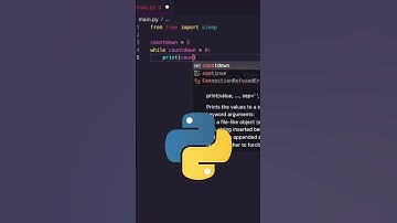 Understand PYTHON COUNTDOWNS: Build a Timer Using While Loop! #python101 #pythonforbeginners