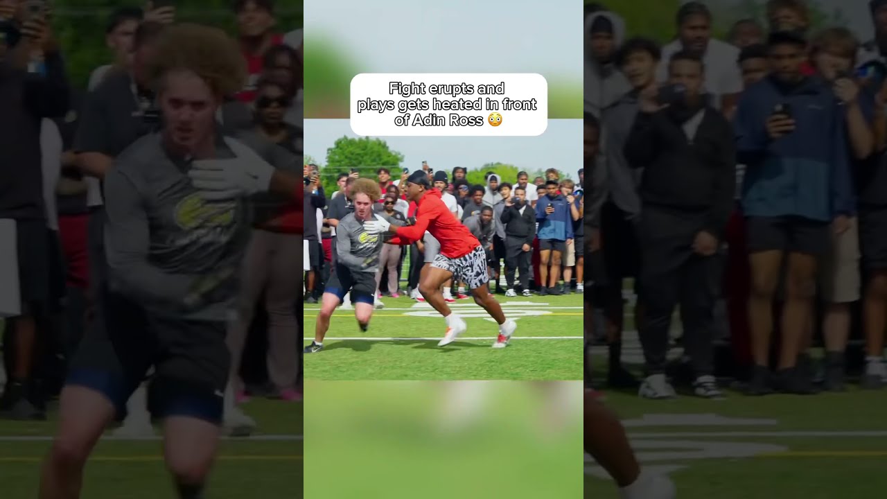 Heated Fight Breaks Out In Front Of Adin Ross On 1 Deestroying Football Viral Viralshorts