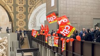 Retraites: manifestation avec des casseroles au musée d’Orsay, à Paris | AFP