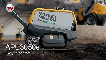 Easy to operate - reversible vibratory plate with battery drive APU3050e