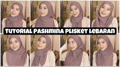 Tutorial PASHMINA PLISKET Menutup Dada Untuk Hari Raya Lebaran Simpel  Hijab Tahan Seharian