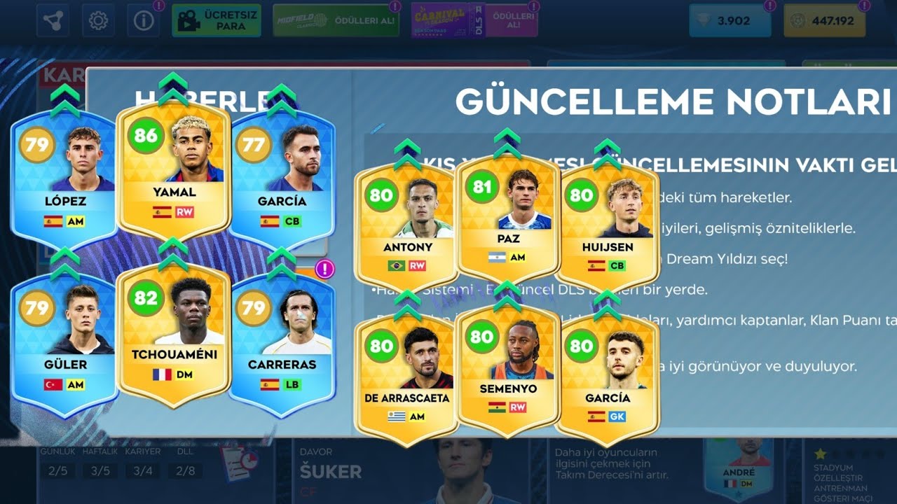 OYUN GÜNCƏLLƏNDİ-YENİ OYUNÇU DƏRƏCƏLƏRİ-YENİ GƏLƏN 90+ OYUNÇULAR