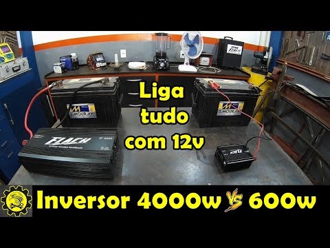 Vídeo: Um inversor de 400 watts funcionará com uma TV?