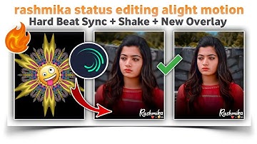 Rashmika special beat sync status video editing in alight motion | alight motion video editing | USD