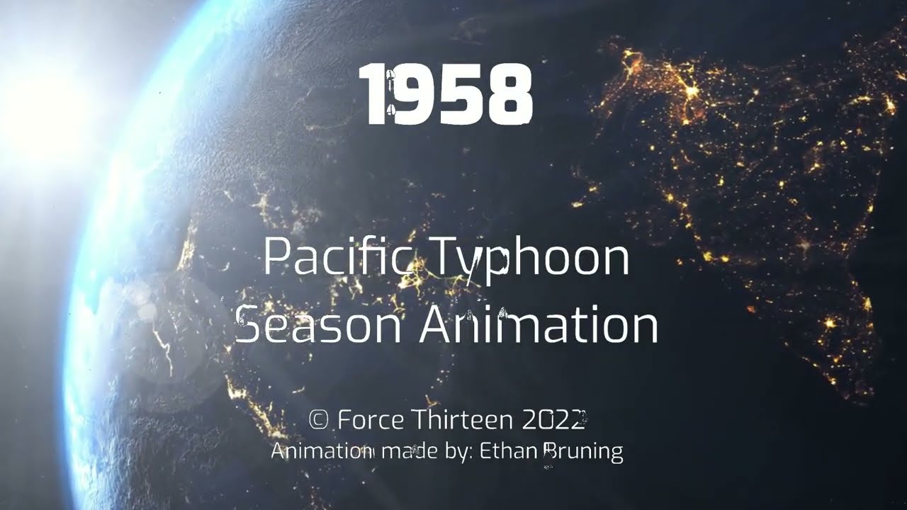1958 Pacific Typhoon Season Animation