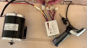MY1020 24V 500W motor and controller wiring connection