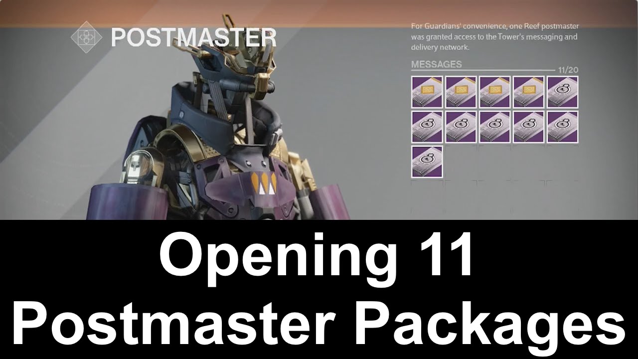Destiny - Hunt for Faction Ships & Shaders - Opening 11 Postmaster Packages Ep. 6