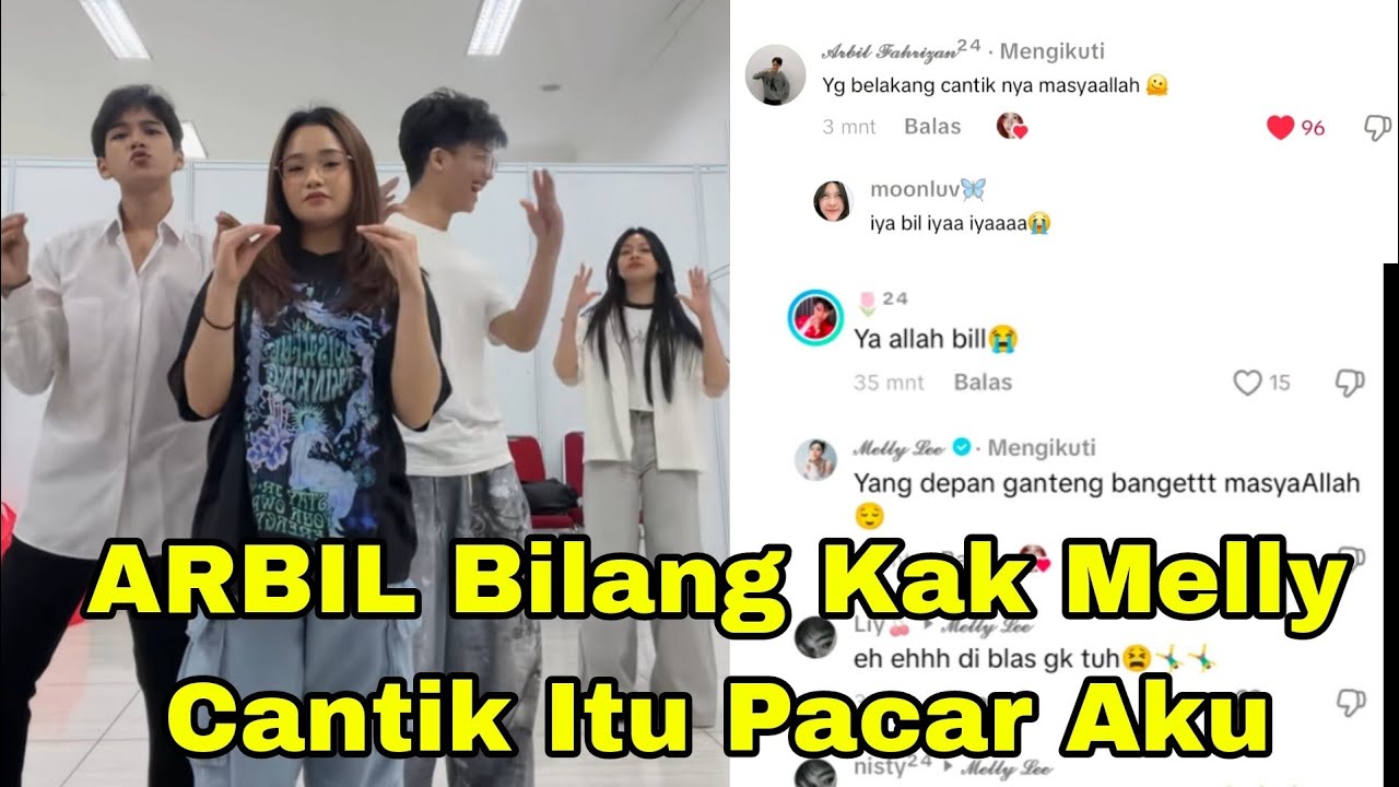 ARBIL JOGET TIKTOK BARENG KA MELLY CANTIK ITU PACAR AKU