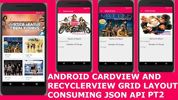 ANDROID CARDVIEW AND RECYCLERVIEW GRIDLAYOUT CONSUMING JSON API PT2