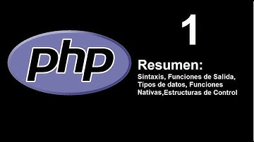 01 Introducción Resumen PHP
