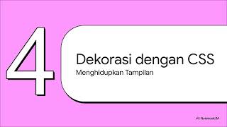 Pengenalan HTML & CSS Dasar - Level 01