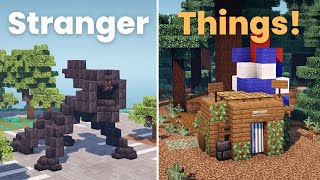 Minecraft 5+ stranger things build ideas 1.17+