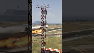 747 almost crash on the runway