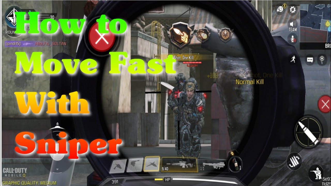 How to Move Fast With Sniper | CALL OF DUTY MOBILE | - YouTube