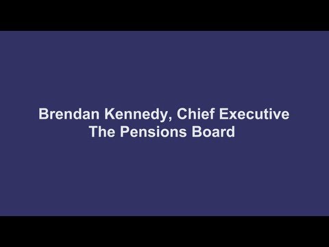 Brendan Kennedy, Regulator, the Pensions Authority