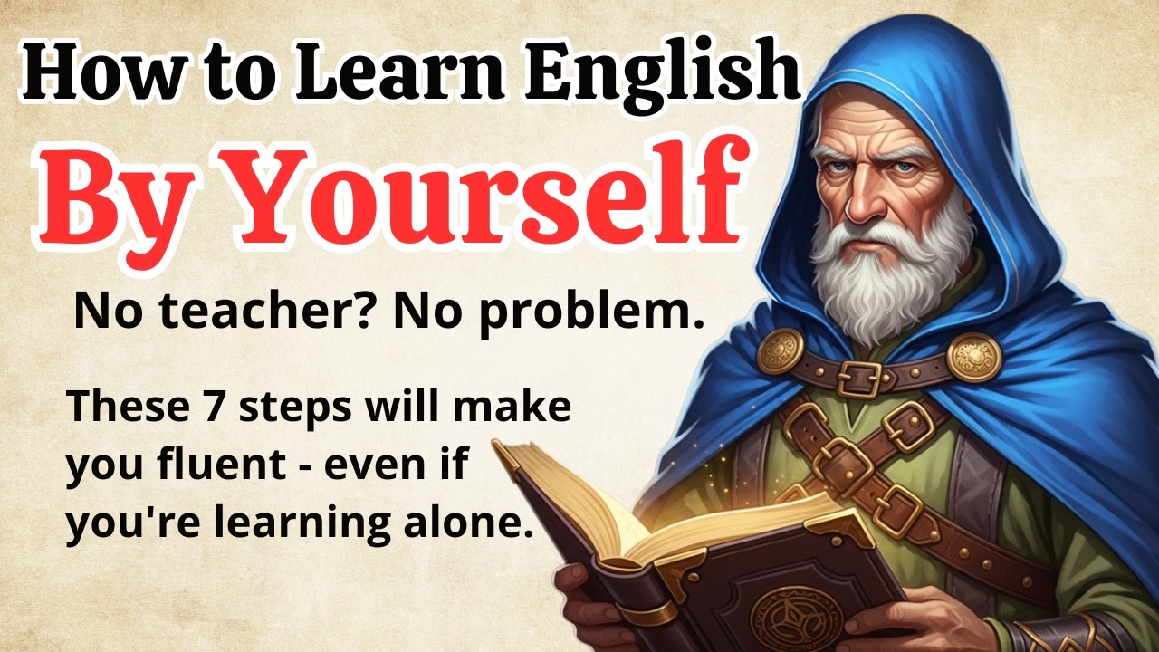 7 Steps to Learn English Alone (That Actually Work!) 🚀 || English Odyssey