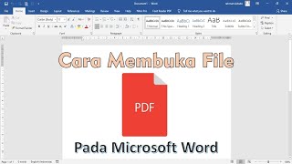 open pdf file in word