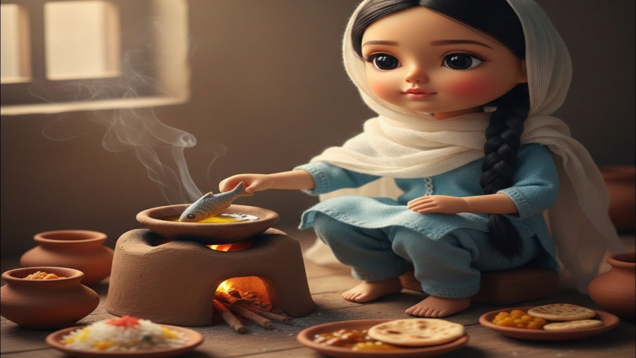 Mini doll catching fish || a wonderful day | ASMR 