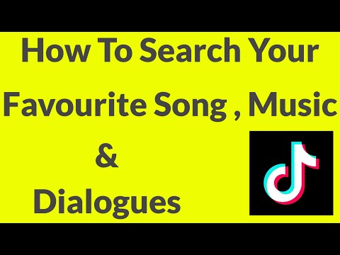 How To Search Songs,Music & Dialogues In Your Tik Tok App