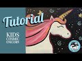 Kids Painting Tutorial: Cosmic Unicorn