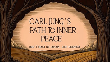Don’t React or Explain – Just Disappear Carl Jung path to inner peace