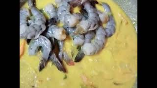 Shrimps Curry. My Son's Performance Task in Grade 5