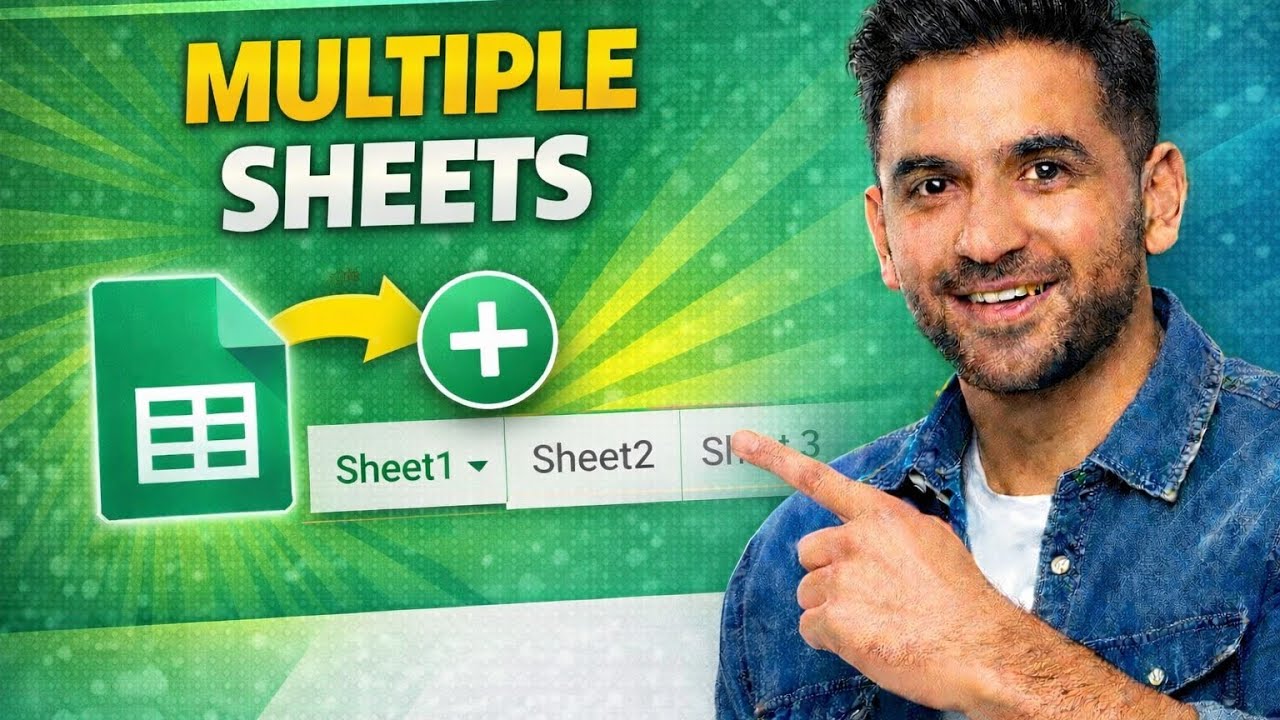 How to Add Multiple Sheets in One Google Spreadsheet - YouTube