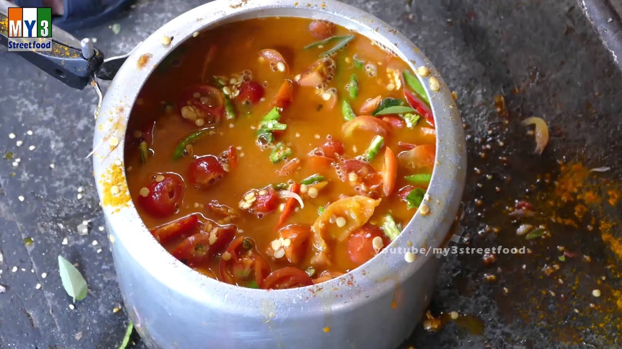 TOMATO PAPPU - SOUTH INDIAN DIST - TOMATO DAL - 4K VIDEO street food | STREET FOOD
