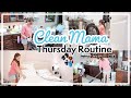 Keeping Up With CLEAN MAMA | Thursday Routine Clean Mama Cleaning Schedule