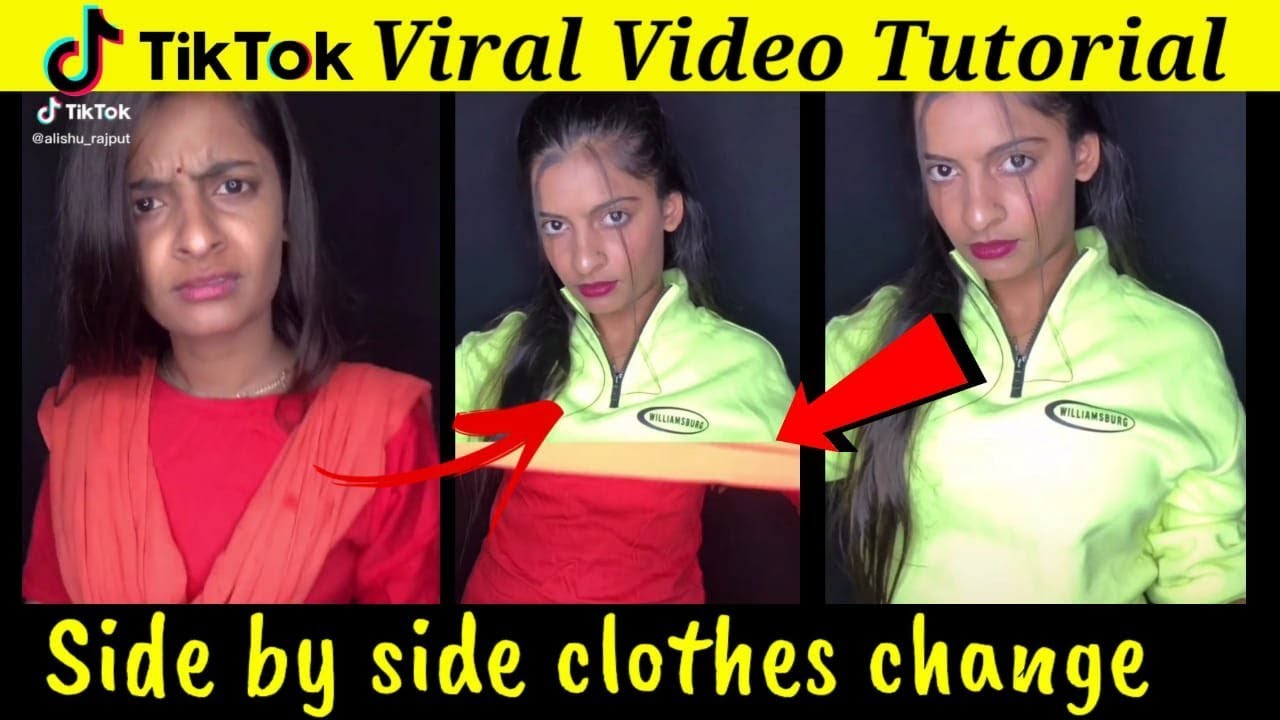 tiktok side by side clothe change tutorial|how to make side by side clothe change video on tiktok|| tiktok side by side clothe change tutorial|how to make side by side clothe change video on tiktok||