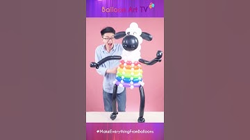 Make Sheep  from balloons  |  عرض فن البالون | 풍선 아트 쇼