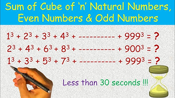 Sum of cube of 