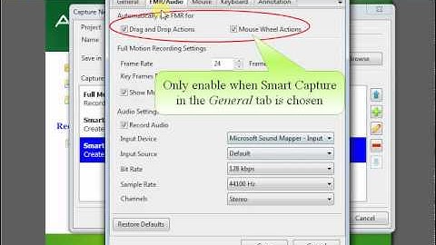 04b - Capture Profile - Manage capture settings when recording screencasts